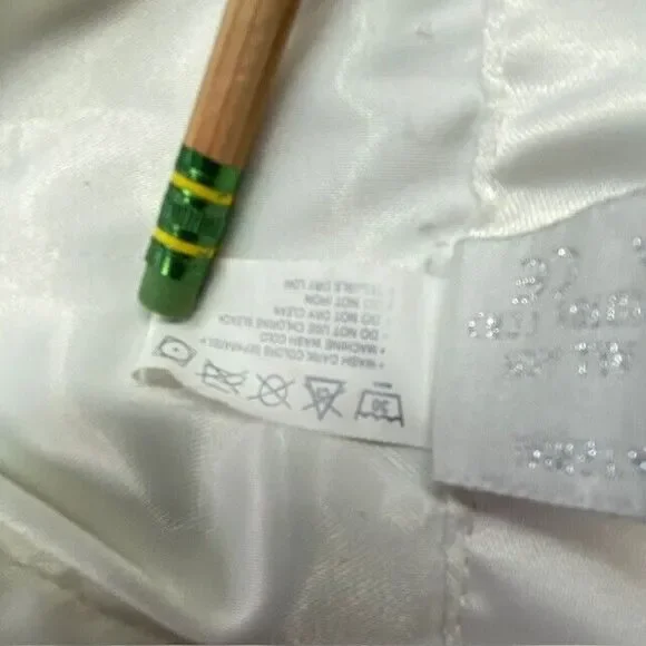 Bearington Baby Teddy Bear Plush Large Lovey Security Blanket White Embroidered - Picture 9 of 12